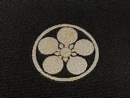 平和屋着物■豪華黒留袖 刺繍 風景枝松文 正絹 逸品 CABA4030xe