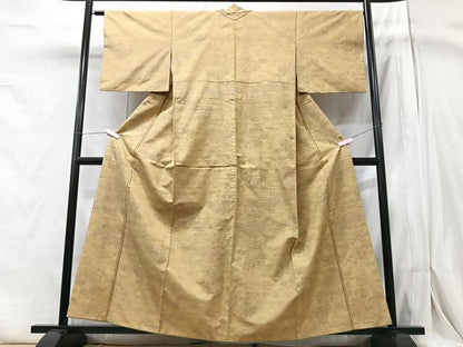 平和屋着物■上質な紬　草花文　正絹　逸品　CABA4080xe