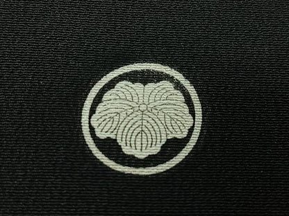 平和屋着物■豪華黒留袖　駒刺繍　御所車吉祥花文　金銀彩　正絹　逸品　CABA4160xe