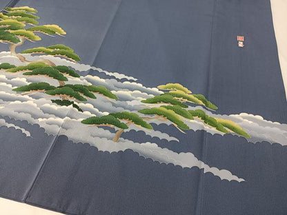 平和屋着物●本加賀友禅作家　東藤岳　色留袖　宝船　正絹　逸品　CABA4639vp