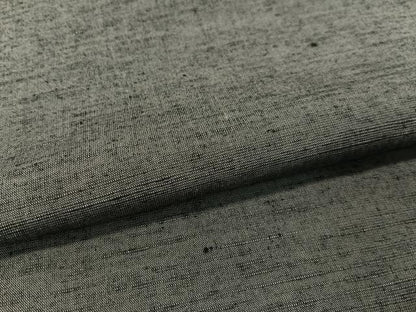 平和屋着物●男性　紬　アンサンブル　墨色　正絹　逸品　CABA4649vp