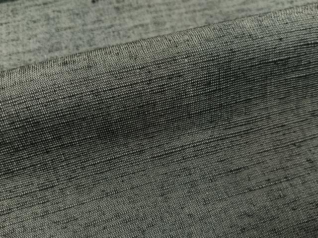 平和屋着物●男性　紬　アンサンブル　墨色　正絹　逸品　CABA4649vp