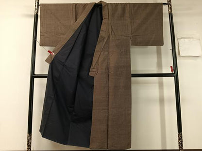 平和屋着物●男性　本場大島紬　アンサンブル　吉祥文様　正絹　逸品　CABA4651vp