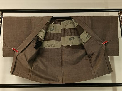 平和屋着物●男性　本場大島紬　アンサンブル　吉祥文様　正絹　逸品　CABA4651vp