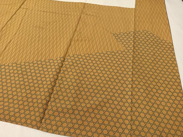 平和屋着物●小紋師　鷲津芳雄　訪問着　道長吉祥花鳥文　金彩　正絹　逸品　CABA4654vp