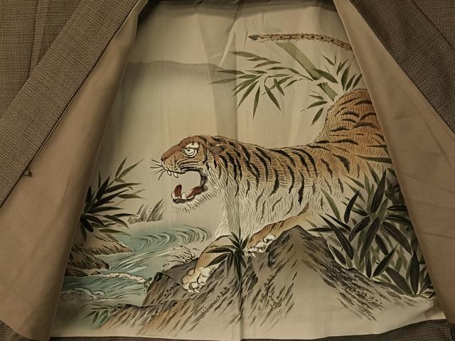 平和屋着物●男性　本場大島紬　アンサンブル　120亀甲　総詰め　正絹　逸品　CABA4660vp