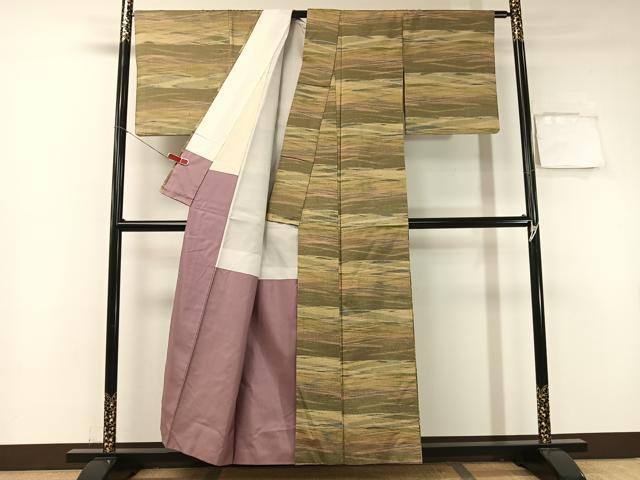 平和屋着物●薩摩結城紬 霞文 正絹 逸品 CABA4664vp