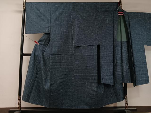 平和屋着物▽男性 紬 単衣 アンサンブル 正絹 逸品 未使用 CABA4673vp