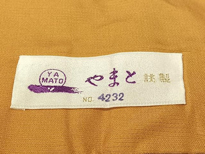 平和屋着物●結城紬 80亀甲 雲重ね文 やまと誂製 正絹 逸品 CABA4712vp
