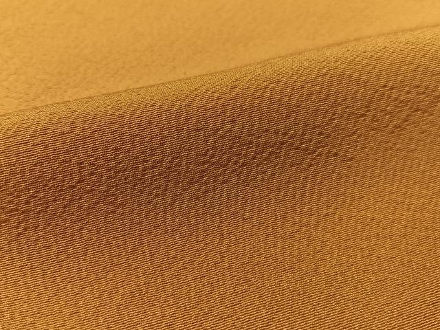 平和屋着物●上質な色無地 山吹茶色 正絹 逸品 CABA4730vp