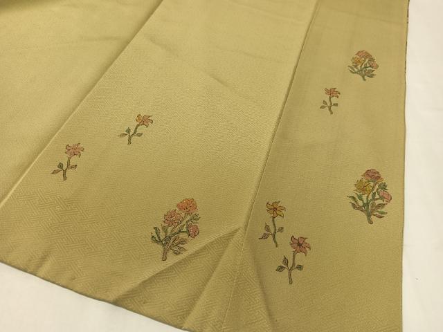 平和屋着物●景山雅史　訪問着　更紗唐草文　金彩　正絹　逸品　CABA4739vp