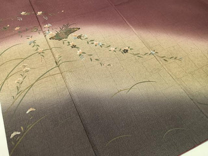 平和屋着物●訪問着　花筏文　暈し染め　金彩　やまと誂製　正絹　逸品　CABA4747vp