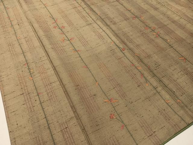 平和屋着物○二代目 川村久太郎 紬 美の花 反端付き 正絹