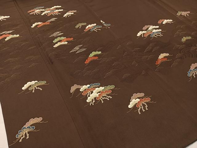 平和屋着物●訪問着　刺繍　浜松文　金彩　正絹　逸品　CABA4760vp