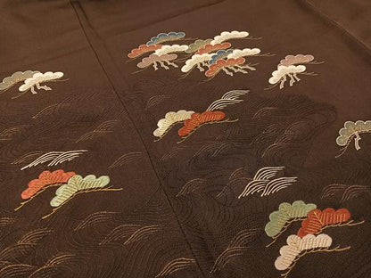 平和屋着物●訪問着　刺繍　浜松文　金彩　正絹　逸品　CABA4760vp