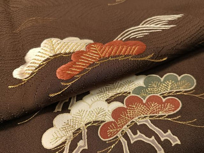 平和屋着物●訪問着　刺繍　浜松文　金彩　正絹　逸品　CABA4760vp