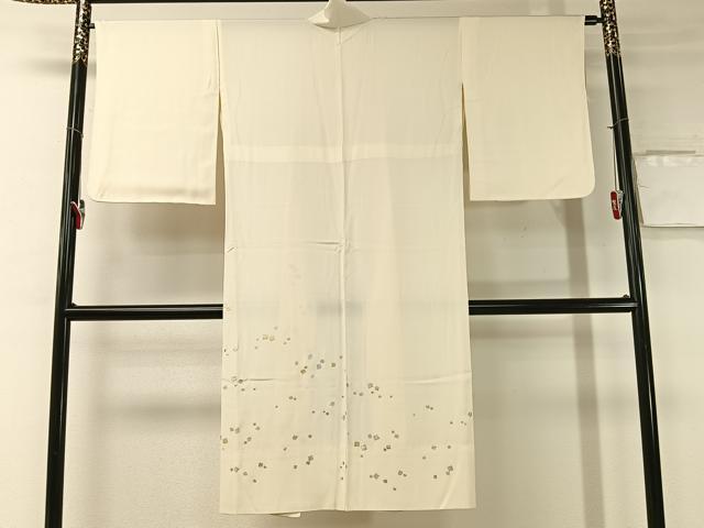 平和屋着物●長襦袢　無双仕立て　箔散らし　金銀彩　広衿仕立て　正絹　逸品　CABA4761vp