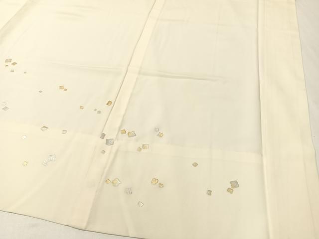 平和屋着物●長襦袢　無双仕立て　箔散らし　金銀彩　広衿仕立て　正絹　逸品　CABA4761vp
