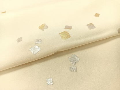 平和屋着物●長襦袢　無双仕立て　箔散らし　金銀彩　広衿仕立て　正絹　逸品　CABA4761vp