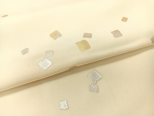 平和屋着物●長襦袢　無双仕立て　箔散らし　金銀彩　広衿仕立て　正絹　逸品　CABA4761vp