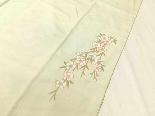 平和屋着物●訪問着　駒刺繍　霞貝桶花文　金彩　正絹　逸品　CABA4769vp 平和屋着物○訪問着 駒刺繍 霞貝桶花文 金彩 正絹 逸品