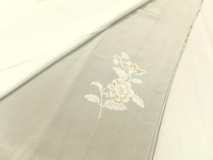 平和屋着物●豪華色留袖　作家物　駒刺繍　更紗花鳥菱文　金彩　正絹　逸品　CABA4773vp