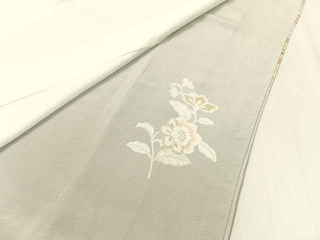 平和屋着物●豪華色留袖　作家物　駒刺繍　更紗花鳥菱文　金彩　正絹　逸品　CABA4773vp