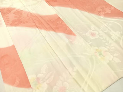 平和屋着物●振袖用長襦袢　袷　辻が花地紋　暈し染め　正絹　逸品　CABA4784vp
