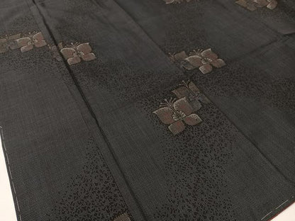平和屋着物●本場大島紬 7マルキ 舞蝶文 正絹 逸品 未使用 CABA4790vp