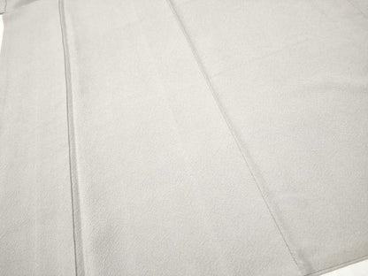平和屋着物●上質な色無地　桜鼠色　正絹　逸品　CABA4811hy