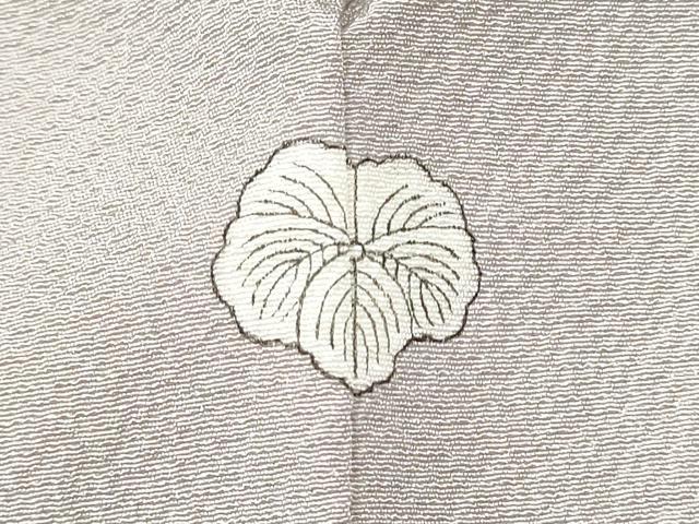 平和屋着物●上質な色無地　桜鼠色　正絹　逸品　CABA4811hy