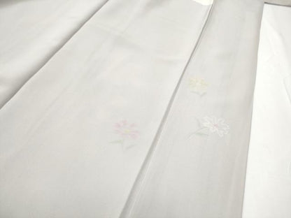 平和屋着物●訪問着　刺繍　花籠文　金彩　正絹　逸品　CABA4817hy