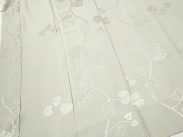 平和屋着物●長襦袢 無双仕立て 枝葉地紋 霞色 ビーズ 半衿刺繍 正絹 逸品 未使用 CABA4818hy
