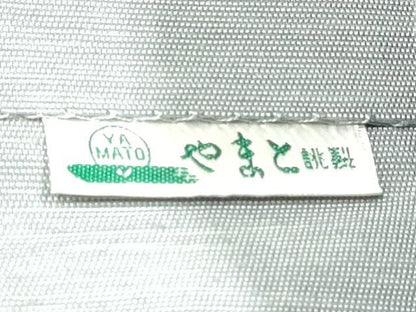 平和屋着物●八寸名古屋帯 紬地 すくい織 短冊枝花文 金彩 やまと誂製 正絹 逸品 CABA4863hy