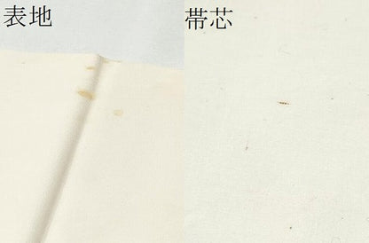 平和屋着物●塩瀬　九寸開き名古屋帯　ろうけつ染　枝花文　金彩　正絹　逸品　CABA4864hy