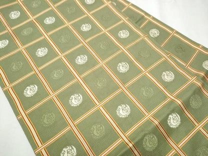 平和屋着物●本場筑前博多織 八寸名古屋帯 吉野間道 正絹 逸品 CABA4902hy