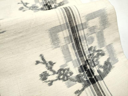 平和屋着物●全通柄袋帯 紬地 松竹梅 正絹 逸品 CABA4910hy