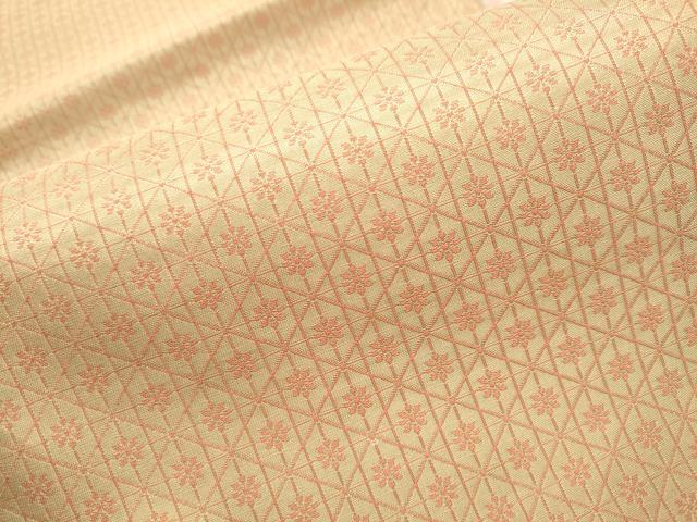 平和屋着物●両面 六通柄袋帯 菱花文 金糸 正絹 逸品 CABA4924hy