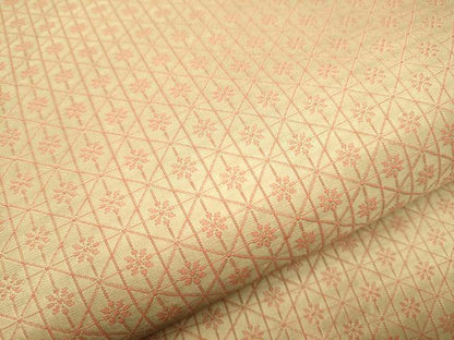 平和屋着物●両面 六通柄袋帯 菱花文 金糸 正絹 逸品 CABA4924hy