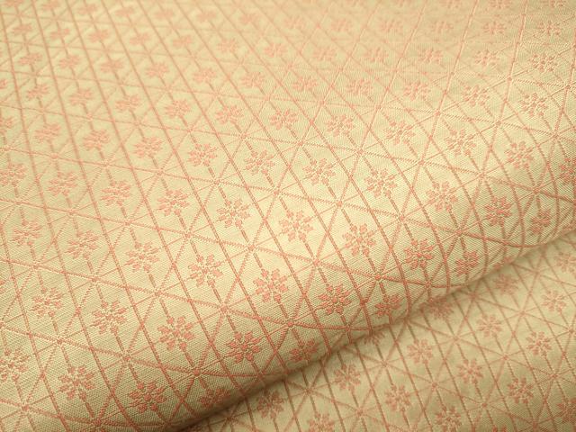 平和屋着物●両面 六通柄袋帯 菱花文 金糸 正絹 逸品 CABA4924hy