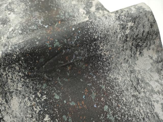 平和屋着物●都喜ヱ門 本場大島紬 六通柄袋帯 多夢 純泥染絹箔 引箔 藤絹織物謹製 証紙付き 正絹 逸品 CABA4934hy