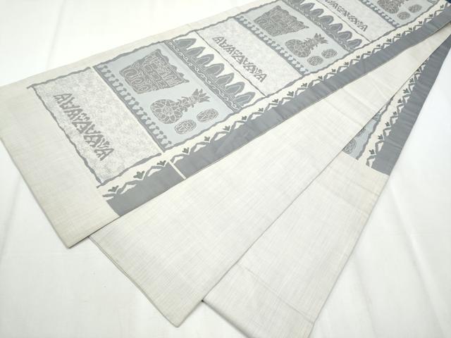 平和屋着物●六通柄袋帯 陶器花文 正絹 逸品 CABA4942hy