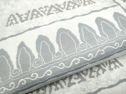平和屋着物●六通柄袋帯 陶器花文 正絹 逸品 CABA4942hy