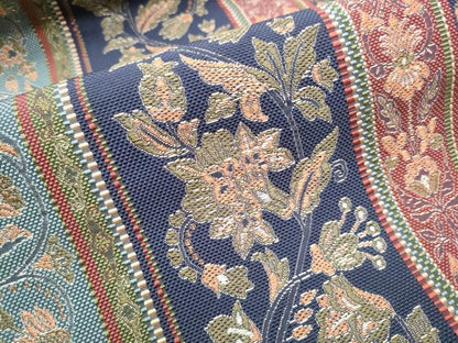 平和屋着物●本場筑前博多織　八寸名古屋帯　更紗花間道　正絹　逸品　CABA4968hy