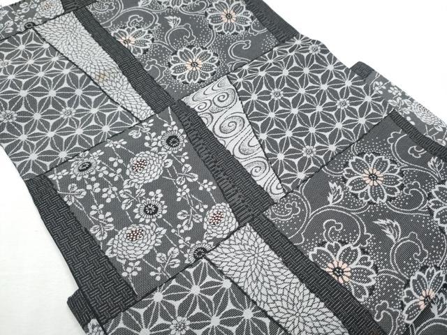 平和屋着物●つけ帯　色紙花文　正絹　逸品　CABA4976hy 平和屋着物○つけ帯 色紙花文 正絹 逸品 CABA4976hy