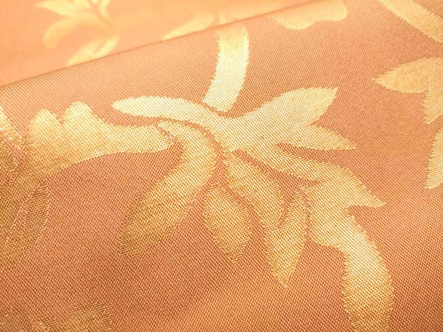 平和屋着物●織物一筋名門　織悦　全通柄　本袋帯　更紗花文　金糸　正絹　逸品　CABA5035hy