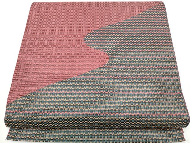 平和屋着物●本場筑前博多織 八寸名古屋帯 流水文 正絹 逸品 CABA5055hy
