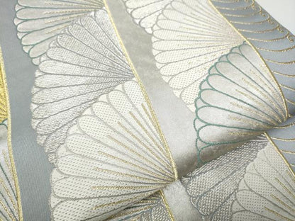 平和屋着物●六通柄袋帯　唐織　深秋の香　金銀糸　引箔　正絹　逸品　CABA5114hy