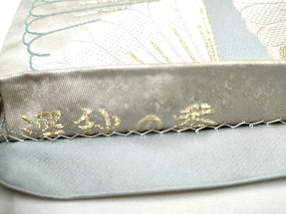 平和屋着物●六通柄袋帯　唐織　深秋の香　金銀糸　引箔　正絹　逸品　CABA5114hy