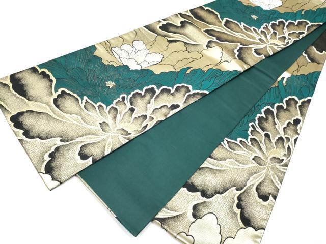 平和屋着物●六通柄袋帯　花舞袖　八尺紋　金銀糸　正絹　逸品　CABA5134hy